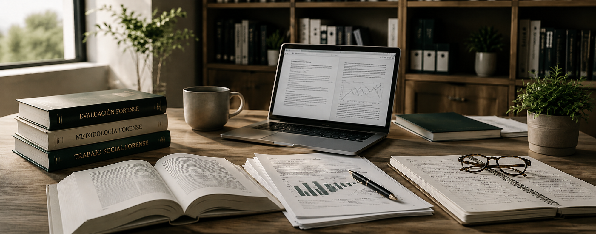 Materiales de estudio, documentación técnica y recursos utilizados en la formación e investigación del Instituto de Evaluación Forense.